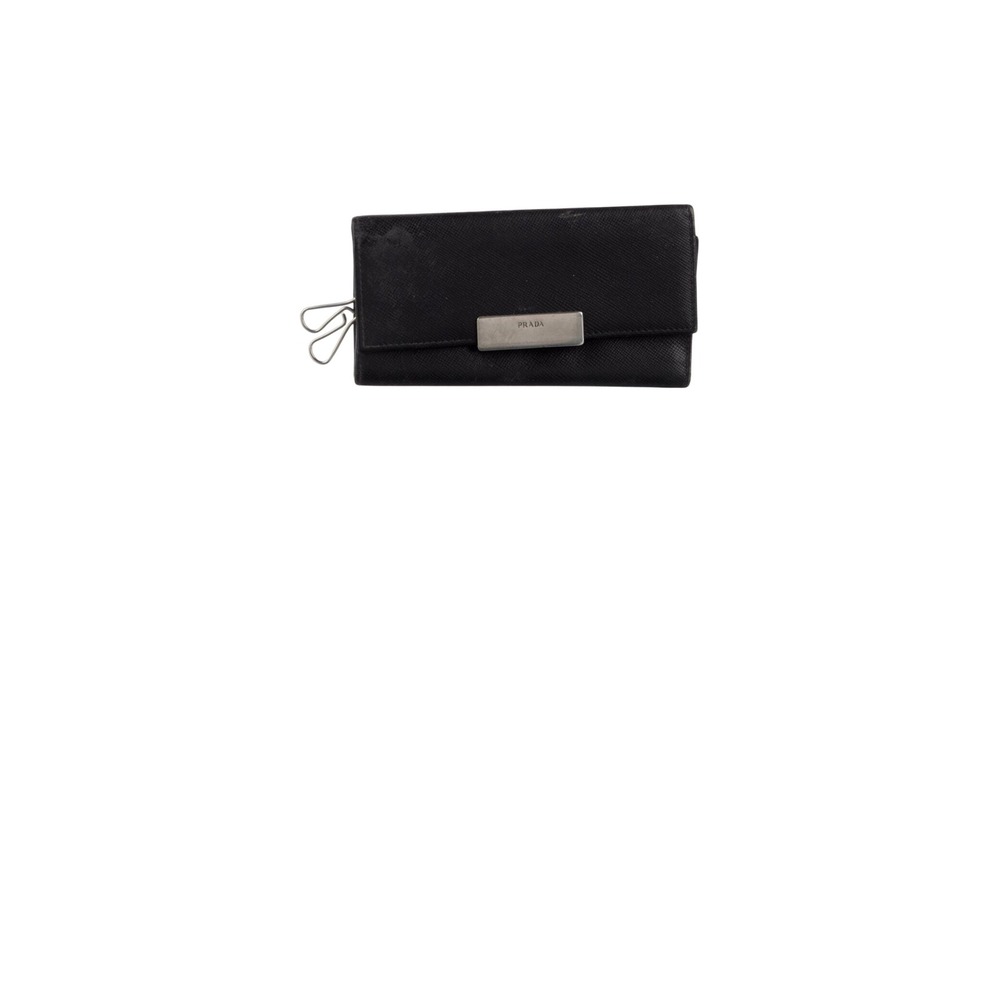 Prada Nero Black Tessuto Nylon 6 Key Holder Women OS Good Logo Plaque - Picture 2 of 4